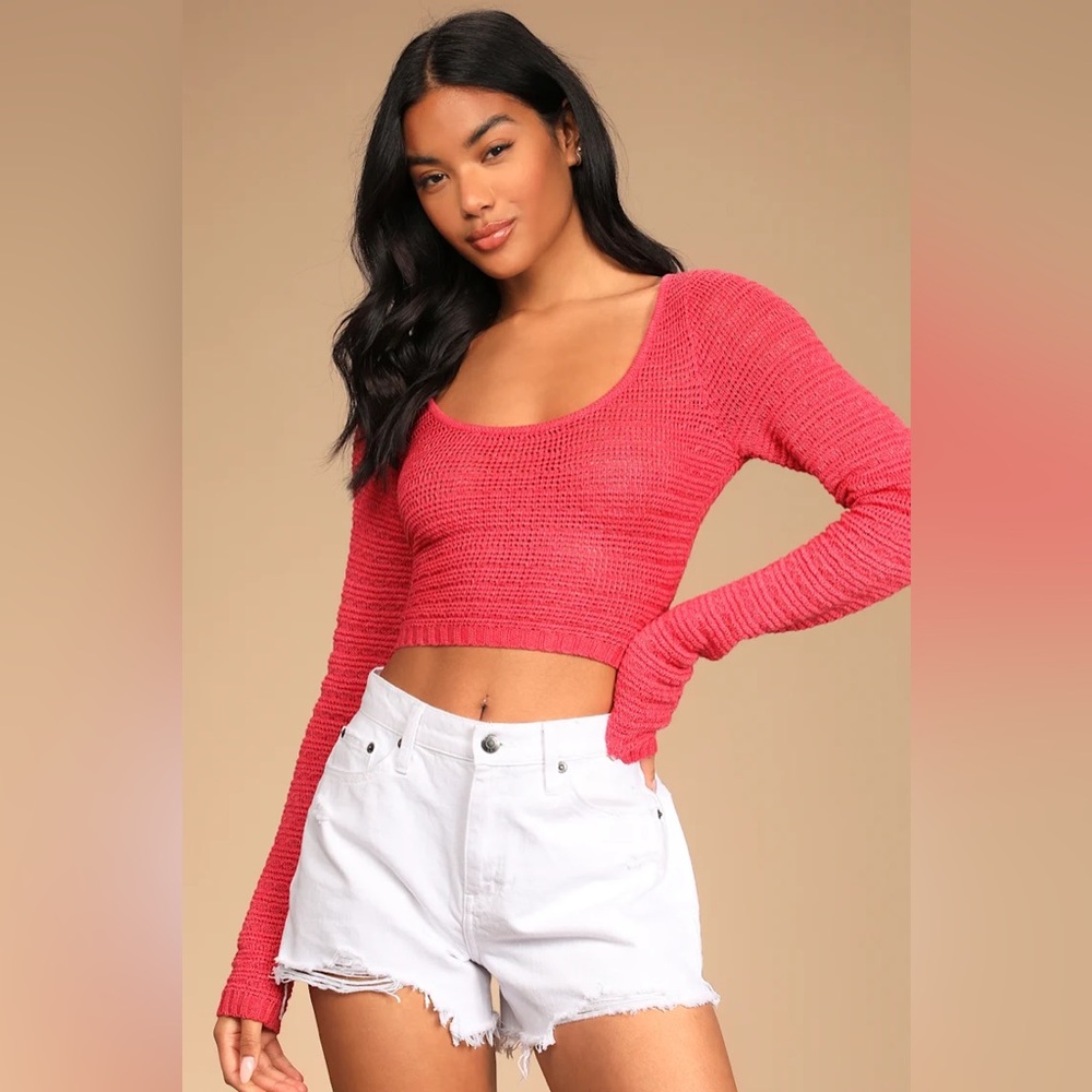 Lulus tie back sweater size M